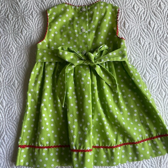 12m-Watermelon Smocking Dress-Silly Goose - Picture 2 of 3